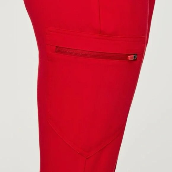 FIGS Red Zamora Jogger Limited Edition Drawstring Scrub Pants Womens XS/P - Picture 6 of 14